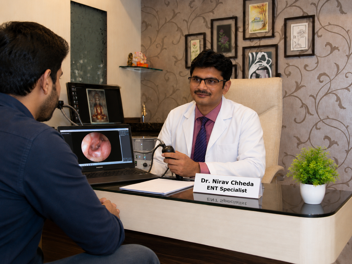 Modern ENT consultation at ASCENT clinic